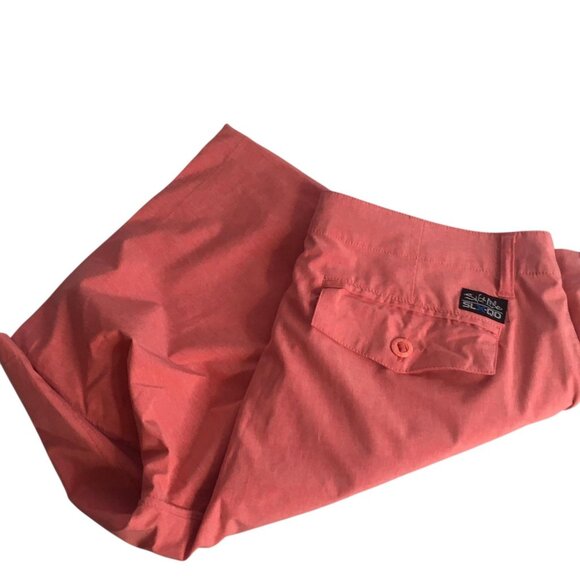 Salt Life Shorts Mens 36 Coral SLX-QD Vapor Stretch Hybrid Quick Dry Fishing - Picture 2 of 16